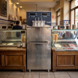 TechGelato Proseries TG944 Máquina Helado Soft De Suelo De Doble Compresor Independiente & Doble Panel De Control